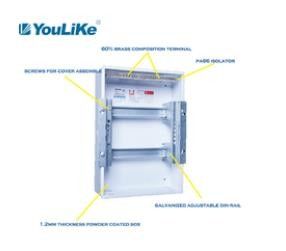 24 коробки 1.2mm дома MCB коробки распределения держателя ODM PVC строки пути 2 полных толщиной